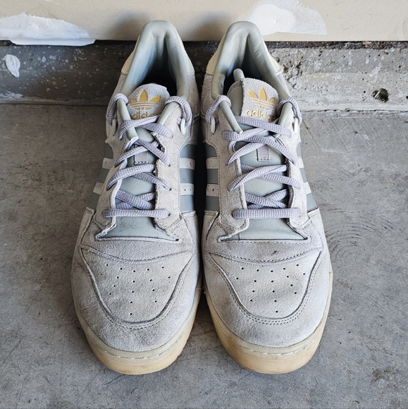 Adidas Men's Rivalry Low 86 Gray Suede Sneakers Size 12 - Picture 6 of 10